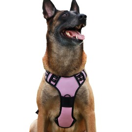 Dog Harness Medium No Pull Dog Vest Harness with Handle, Adjustable Soft Oxford Padded Comfortable, Reflective Dog Harness for Outdoor Training Walking