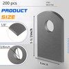 Dunzy 100 Pcs Steel Weld Tabs 1" W, 1 1/2"