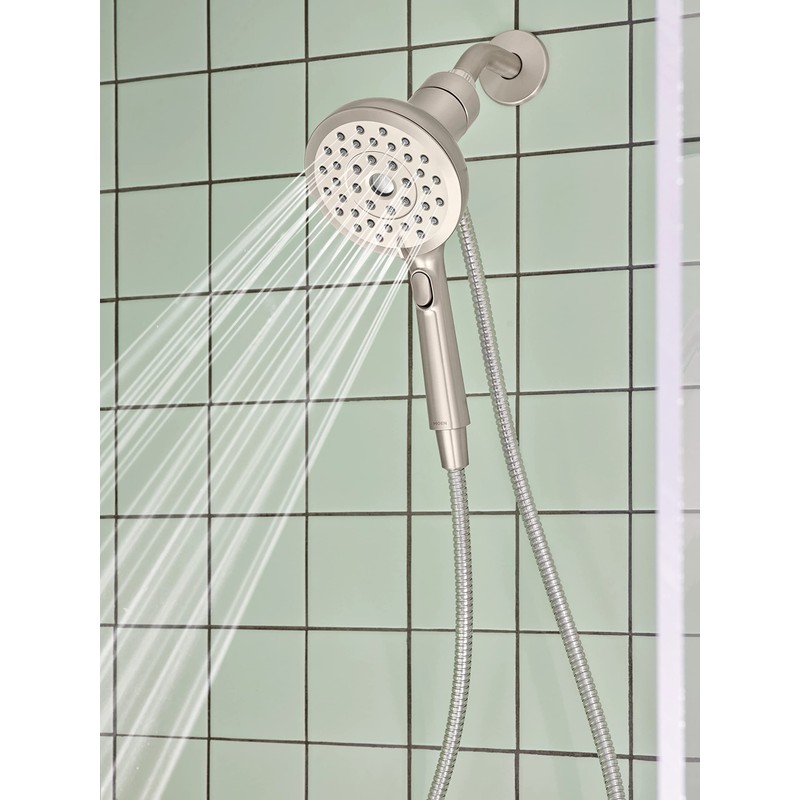Moen Verso Eco-Performance Handshower, Detachable Round Shower Head with Magnetix