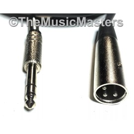 Vital Wave Technology 30ft 1/4" to XLR (M) Instrument Guitar Keyboard Amp Mixer Audio Cable Cord Wire