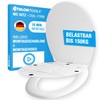 ATHLON TOOLS Toilet Lid with Soft-Close O-Shape - Duroplast Toilet