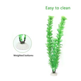 AQUANEAT Fish Tank Plants Plastic, Aquarium Decorations, 10Inch Tall Fake Accessories, 10packs