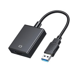 ABLEWE USB 3.0 to HDMI Adapter - USB to HDMI Converter 1080P Full HD Video Audio Adapter for PC Laptop Projector HDTV Compatible with Windows XP 7/8/8.1/10/11 Only-Updates Drivers