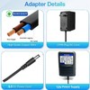 12V AC Powe Adapter Transformer for Model: K12-700, Input: 120VAC