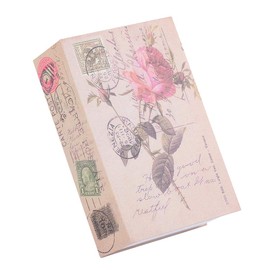 Richer-R Safe Box Dictionary Safe Dial Security Storage Box Creative Book Safe Box Money Jewelry Collection Storage Case with Combination Lock for Private Money Love Letter Secret Diary Love Gift (Pink)