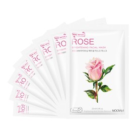 GUOYAOLIFU 8PCS Rose Essence Skincare Facial Face Mask Hydrating & Soothing Facial Mask Spa Treatment Mask for All Skin Types Natural Care Sheet Mask for Women Girl
