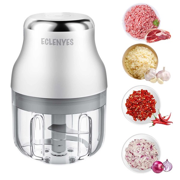 Garlic Chopper, Mini Food Processor, USB Rechargeable Mini Chopper, Powerful