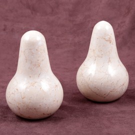 Creative Home Champagne Marble Bookends Set - Pear