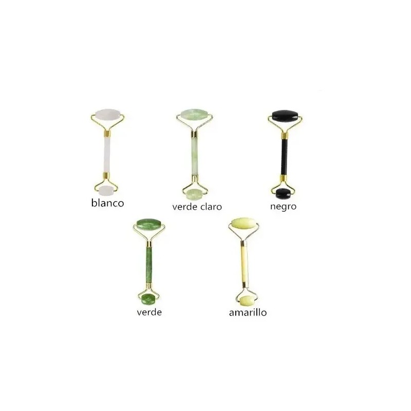 Rodillo Masaje Facial De Jade Roller Antienvejecimiento
