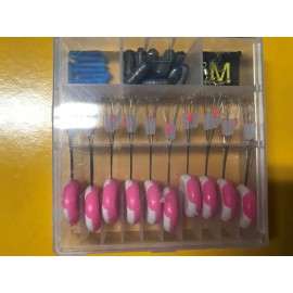 Unbranded 70 Fishing Rubber Float Bobber Stops Pitch Sinker S M L size US - Medium