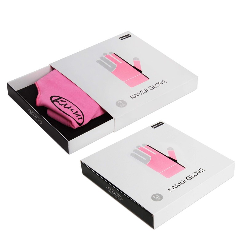 KAMUI Billiard Glove - Quickdry - for Right Hand (Pink,