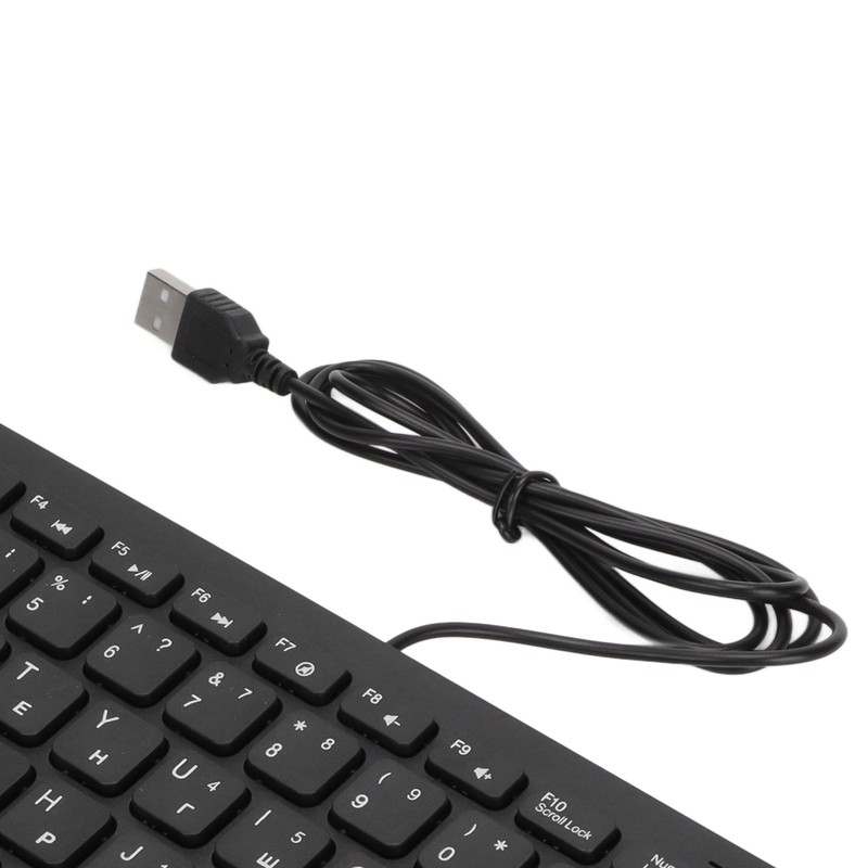 Keyboard 78 Key Mute Ultra Thin Wired Mini USB Interface
