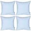 4-Pack Cotton Comfortable Solid Decorative Throw Pillow Case Square Cushion