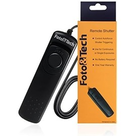 Foto&Tech Wired Remote Shutter Release RS-60E3 Replacement-Canon Rebel T7i T6i T6S T5 T5i T4i T3i T3 T2i T1i XT XTi XSi/EOS M 700D 650D 600D 550D 500D 1100D 77D 80D 70D 60D/PowerSh
