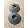 x 2 Unika Grey Plastic Pipe Cover - Clip Together