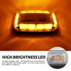 MIRUNNY Amber Strobe Lights with Magnetic Base, 48 LED Wireless