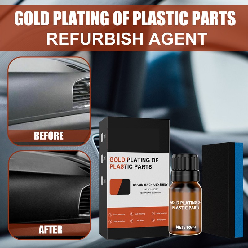 10ml Car Plastic Parts Care Agent Long Duration Plastic Parts