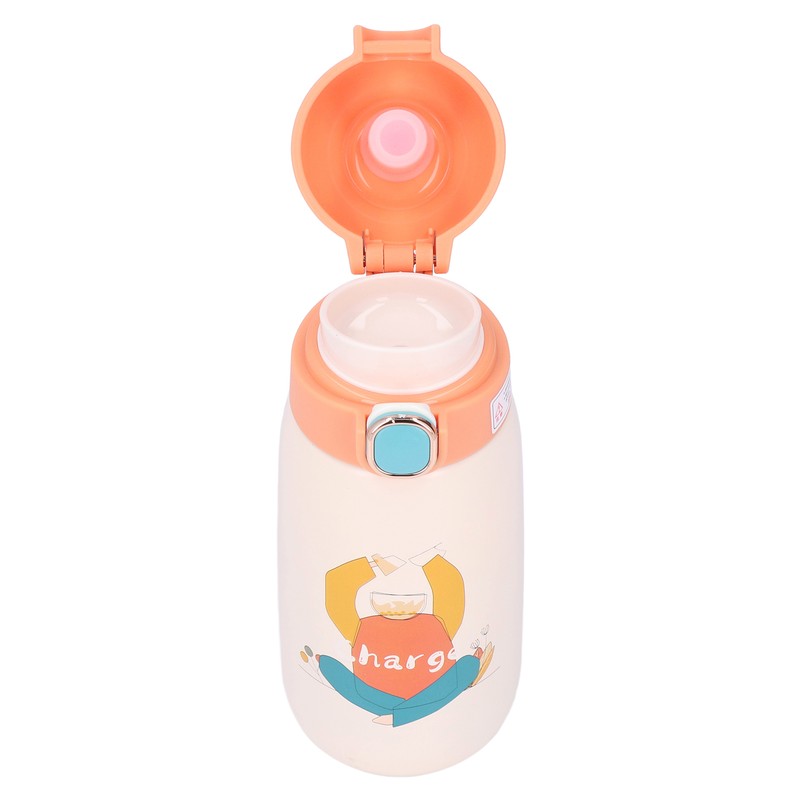 Stainless Steel Water Bottle Children Travel Portable Cute Cartoon Pattern