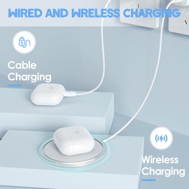 Charging Case for Air Pods 4 Gen USB-C Port Only, Wireless Charger Cases Compatible with Air pod 4 gen Replacement case, Support Blue-Tooth Pairing,Type-c (Not Earbuds)