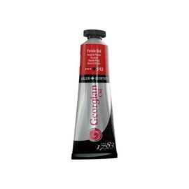 Daler Rowney Georgian Oil Paint Pyrrole Red 38ml Tube - Art Paints for Canvas Paper and More - Oil Painting Supplies for Artists and Students - Artist Oil Paint for Any Skill Set