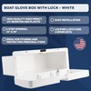 Five Oceans Boat Glove Box, Lockable with 2 Keys, High-Impact