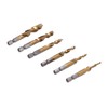 6Pcs Hex Shank Drill High Speed Steel Tap Chamfer Spiral