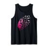 Feather with birds flying Tank Top
