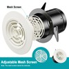 HG Power Ventilation Grille, 150 mm, Round Ventilation Grille, Lockable,