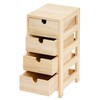 Wooden Chest of Storage Drawer Tower with 4 Drawers