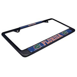 Black Metal License Plate Frame - Second Generation - Mascot Version (Florida)