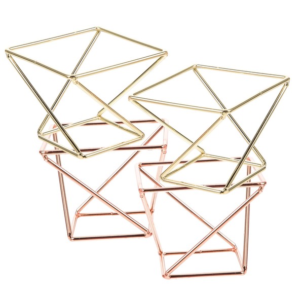 IWOWHERO 4pcs Makeup Sponge Holder Luxury Reusable Cosmetic Racks for