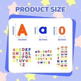 83PCS Magnetic Letters and Numbers, Colorful Alphabet Fridge Magnets for Kids pelling Learning Games Toys For Baby Toddler Preschool