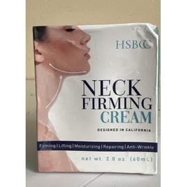 HSBCC Neck Firming Cream 2 oz Moisturizing Anti-Wrinkle HSBCC Exp 1/27 Distressed Box