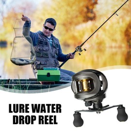 Baitcaster Fishing Reel, Spincast Reel for Fishing, Outdoor Fish Activity Tools for Freshwater Saltwater, Recreational Activity Supplies