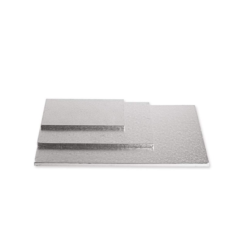 Decora Cakeboard, 20 x 30 x 1.2 cm, Cellulose Silver