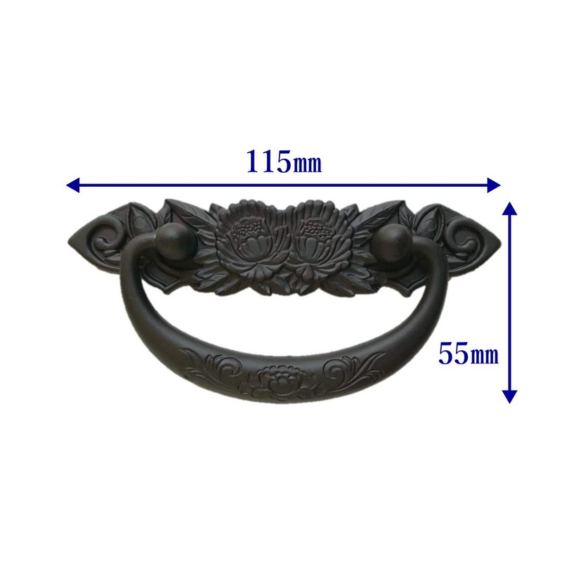 Japanese Style Handle Peony No. 8 Can, Age Color, Small,