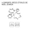 Zenker 43009 611181 Cookie Cutter Set Stars Set of 4