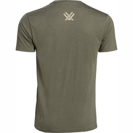 Vortex Optics Full Tine Short Sleeve Shirts (Military Heather, Large)