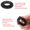 ZONADAH 4 Pieces Paddle Retaining Ring, Rubber Canoe Paddle Drip