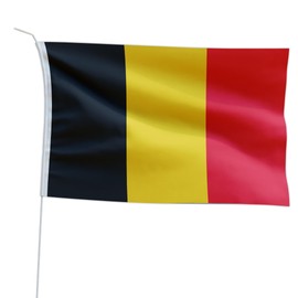Marineo Guest Country Flag Boat Flag Guest Flag for Boat or Motorcycle – 20 x 30 cm, Belgium
