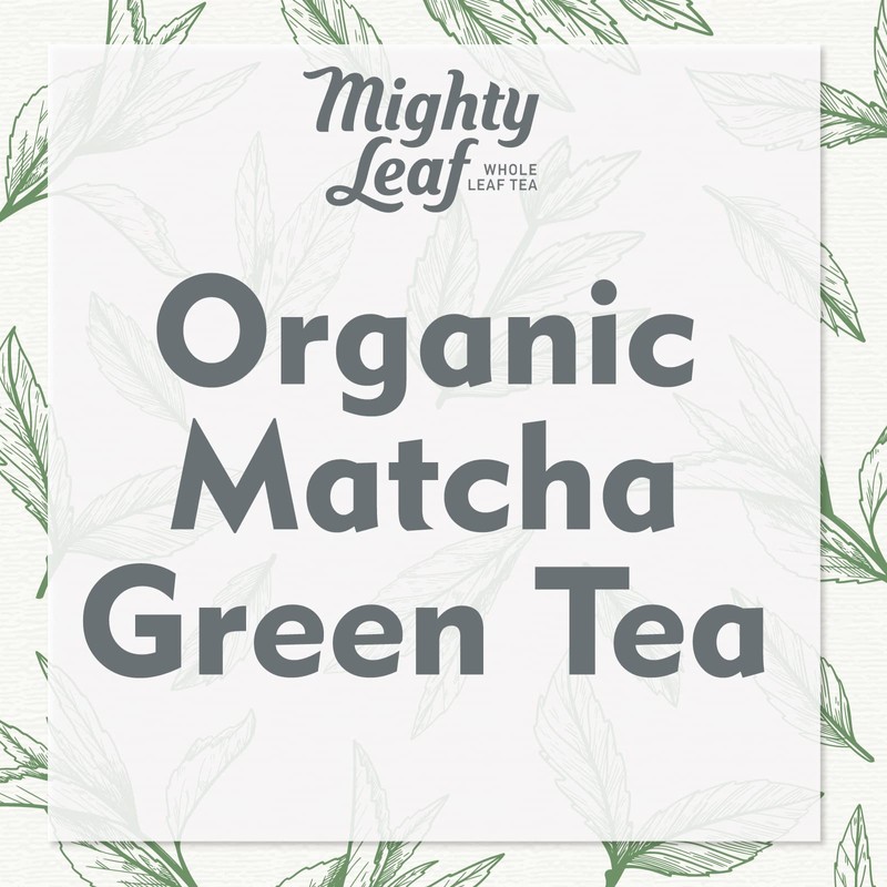 MIGHTY LEAF Organic Matcha Green Tea, 1.5 OZ ea, 3