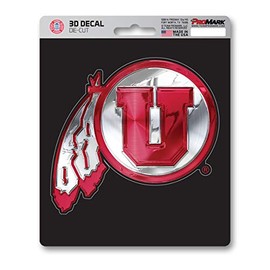 FANMATS 62841 Utah Utes 3D Decal Sticker