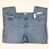 LOFT Plus Size 26 Skinny Jeans Light Wash Embroidered Stretch