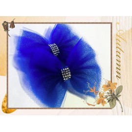 16PCS 3 Inch Hair Bows Tiny Alligator Clips For Girls Toddlers Teens Accesories In Pairs