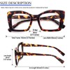 REAVEE 3 Pack Oversized Square Reading Glasses Oprah Style for