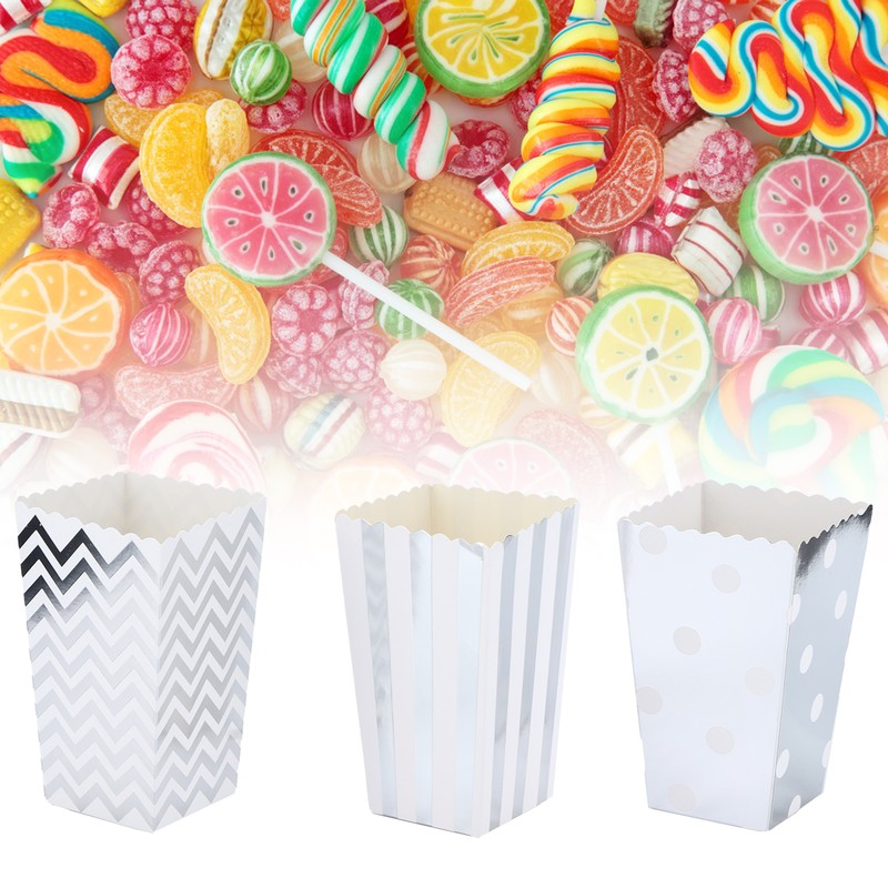36PCS Popcorn Boxes Paper Large Capacity Top Opening Lightweight Portable