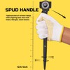 Lichamp 12.4" Spud Ratchet Wrench, 3/8" x 1/2" Dual Drive