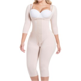 Sonryse M105BF Fajas Colombianas Post Surgery Compression Garments after Liposuction BBL & Lipo Stage 1 Faja Beige XL