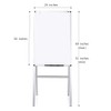 VIZ-PRO Melamine H-Stand Whiteboard/Adjustable Dry Erase Easel,24 x 36 Inches