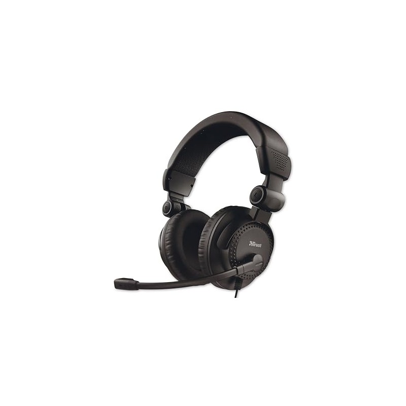 Trust Como Over-Ear Kopfhörer 3,5 mm, Headset Mit Mikrofon, Einstellbarer